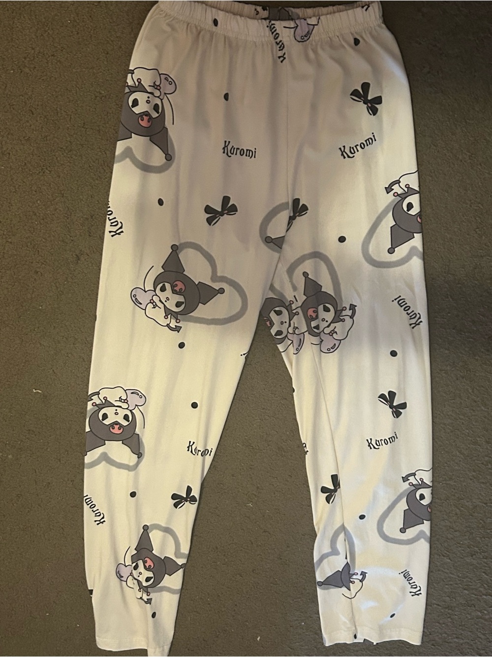 Kids White Character Pajama Pants